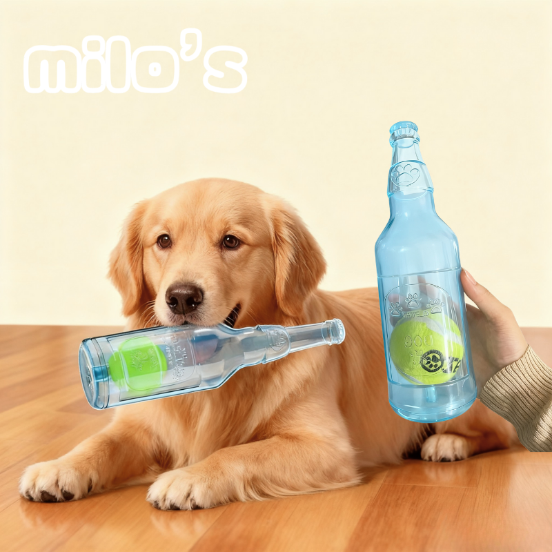 Bottle-Shaped Dog Chew Toy